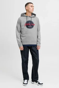 Jack & Jones Sweatshirts-sweatshirt e logo cinzento