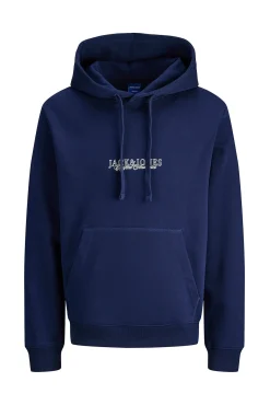 Jack & Jones PLUS Sweatshirts-Sweatshirt e logo capuz azul