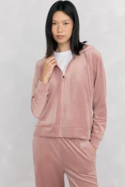 Pedro del Hierro Sweatshirts-Sweatshirt esportivo com capuz de veludo Rosa