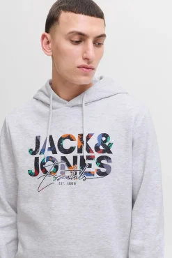 Jack & Jones Sweatshirts-Sweatshirt estampado de corte regular branco