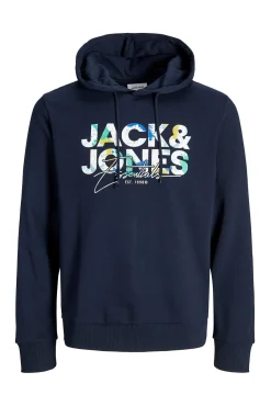 Jack & Jones Sweatshirts-Sweatshirt estampado de corte regular azul