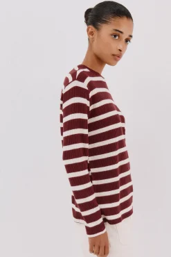 Cortefiel Sweatshirts-Sweatshirt estruturado riscas Granada