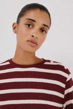 Cortefiel Sweatshirts-Sweatshirt estruturado riscas Granada