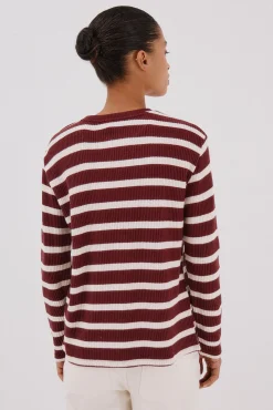 Cortefiel Sweatshirts-Sweatshirt estruturado riscas Granada