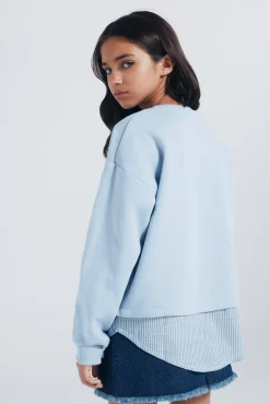 Springfield Kids Sweatshirts|T-Shirts-Sweatshirt feminino da liga azul