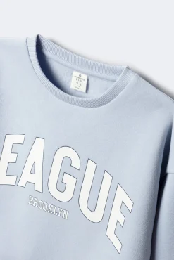 Springfield Kids Sweatshirts|T-Shirts-Sweatshirt feminino da liga azul