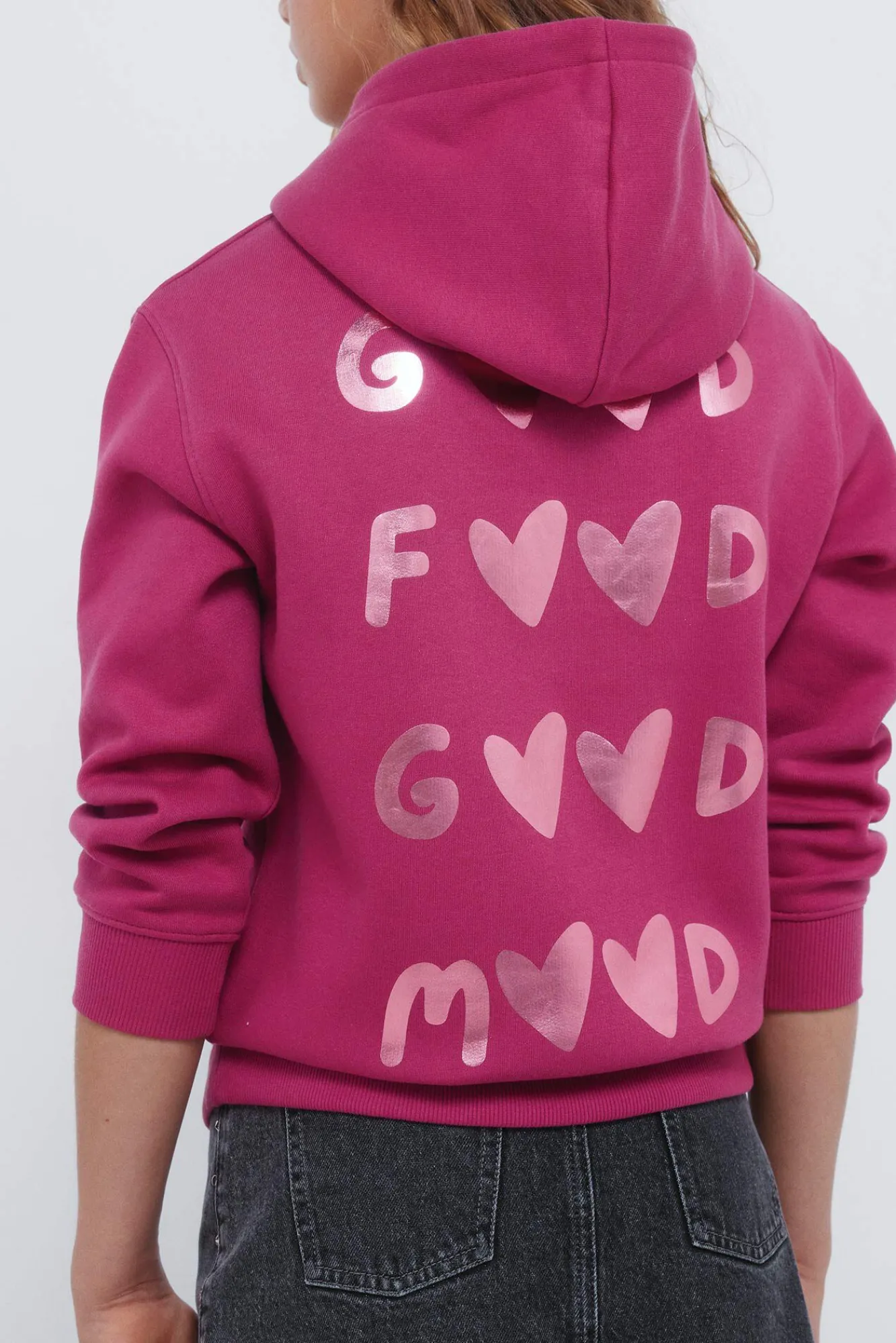 Springfield Kids Sweatshirts|T-Shirts-Sweatshirt feminino GOOD MOOD. rosa
