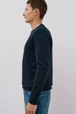 Cortefiel Sweatshirts-Sweatshirt gola caixa Azul