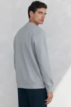 Pedro del Hierro Sweatshirts-Sweatshirt gola caixa Cizento