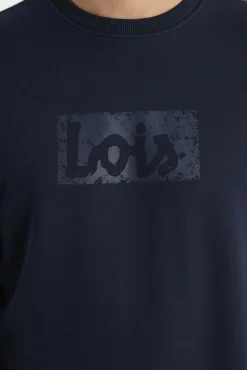 Lois Sweatshirts-Sweatshirt gola caixa azul