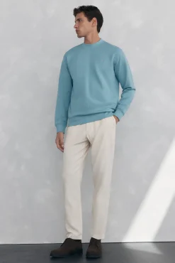 Pedro del Hierro Sweatshirts-Sweatshirt gola caixa Azul