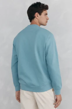 Pedro del Hierro Sweatshirts-Sweatshirt gola caixa Azul