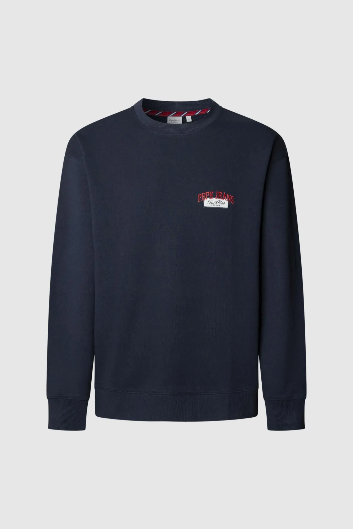 Pepe Jeans Sweatshirts-Sweatshirt Gola Redonda Com Logo azul