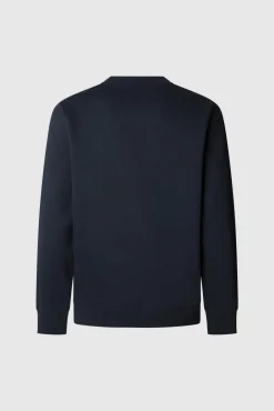 Pepe Jeans Sweatshirts-Sweatshirt Gola Redonda Com Logo azul