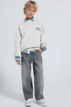 Springfield Kids Sweatshirts|T-Shirts-Sweatshirt infantil capuz para ciclismo estampado