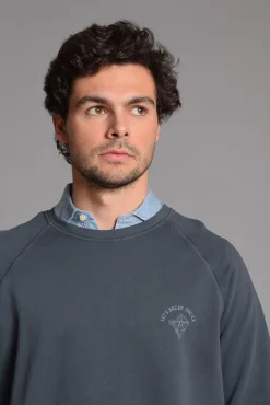 Cloking Sweatshirts-Sweatshirt lavado Azul