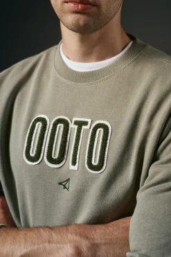 OOTO Sweatshirts-Sweatshirt logo bordado Verde