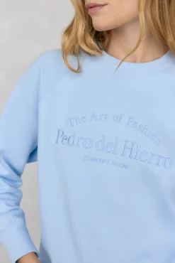 Pedro del Hierro Sweatshirts-Sweatshirt logo bordado Azul