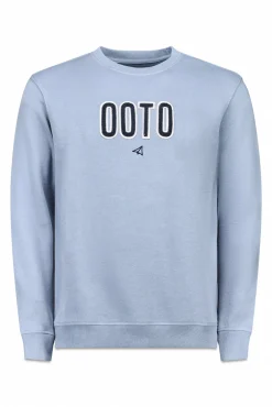 OOTO Sweatshirts-Sweatshirt logo bordado Azul