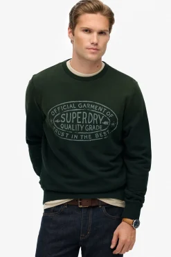 Superdry Sweatshirts-Sweatshirt logo estampado verde