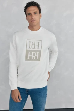 Pedro del Hierro Sweatshirts-Sweatshirt logo relevo Branco