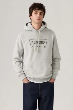 Levi's Sweatshirts-Sweatshirt masculino com gola redonda cinzento