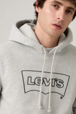 Levi's Sweatshirts-Sweatshirt masculino com gola redonda cinzento