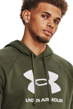 Under Armour Sweatshirts-Sweatshirt masculino de algodão estampado