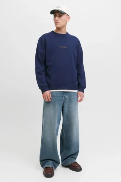 Jack & Jones Sweatshirts-Sweatshirt original do estúdio azul