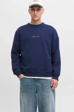 Jack & Jones Sweatshirts-Sweatshirt original do estúdio azul