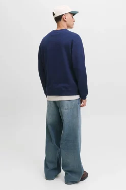 Jack & Jones Sweatshirts-Sweatshirt original do estúdio azul