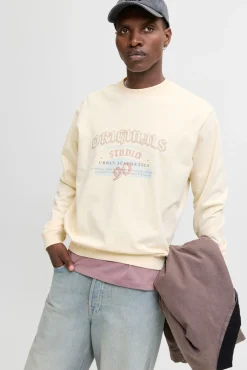 Jack & Jones Sweatshirts-Sweatshirt original do estúdio branco