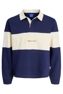 Jack & Jones Sweatshirts-Sweatshirt polo com listras azul