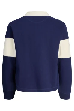 Jack & Jones Sweatshirts-Sweatshirt polo com listras azul