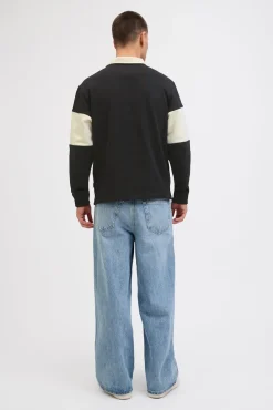 Jack & Jones Sweatshirts-Sweatshirt polo com listras preto