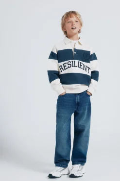 Springfield Kids T-Shirts|Sweatshirts-Sweatshirt riscas para meninos branco