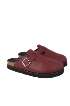 Genuins Tamancos-Tamanco de pele com fivela ajustável Granada