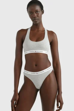 Tommy Jeans Roupa Interior-Tanga de renda Intrinsic cinzento