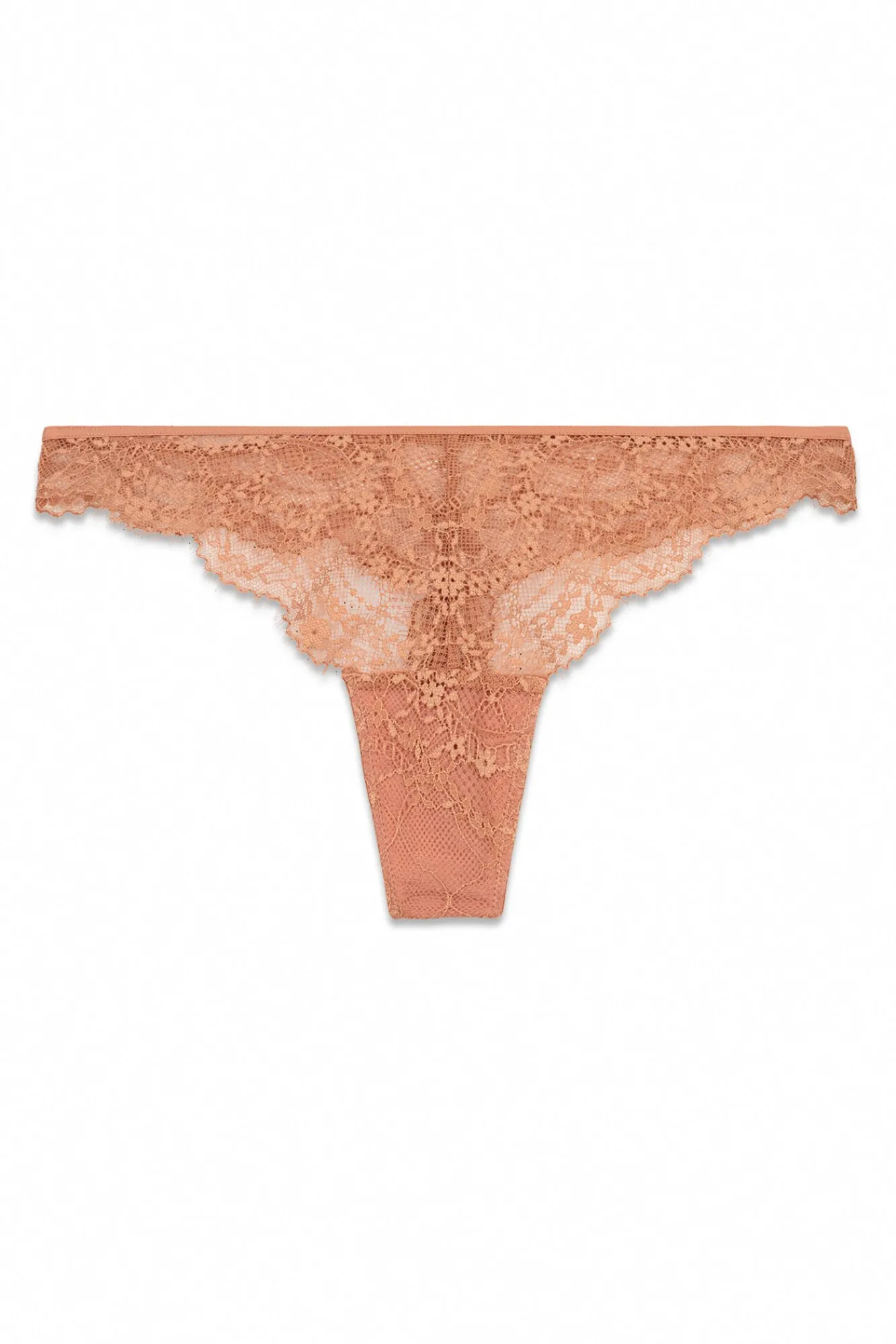 Women'secret Roupa Interior-Tanga de renda laranja vermelho