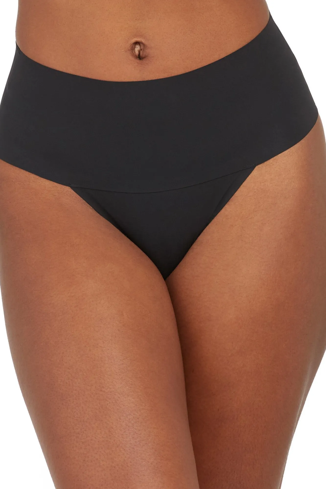 Spanx Roupa Interior-Tanga moldeador invisible negro preto