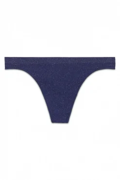 Women'secret Roupa Interior-Tanga sem costura lurex azul