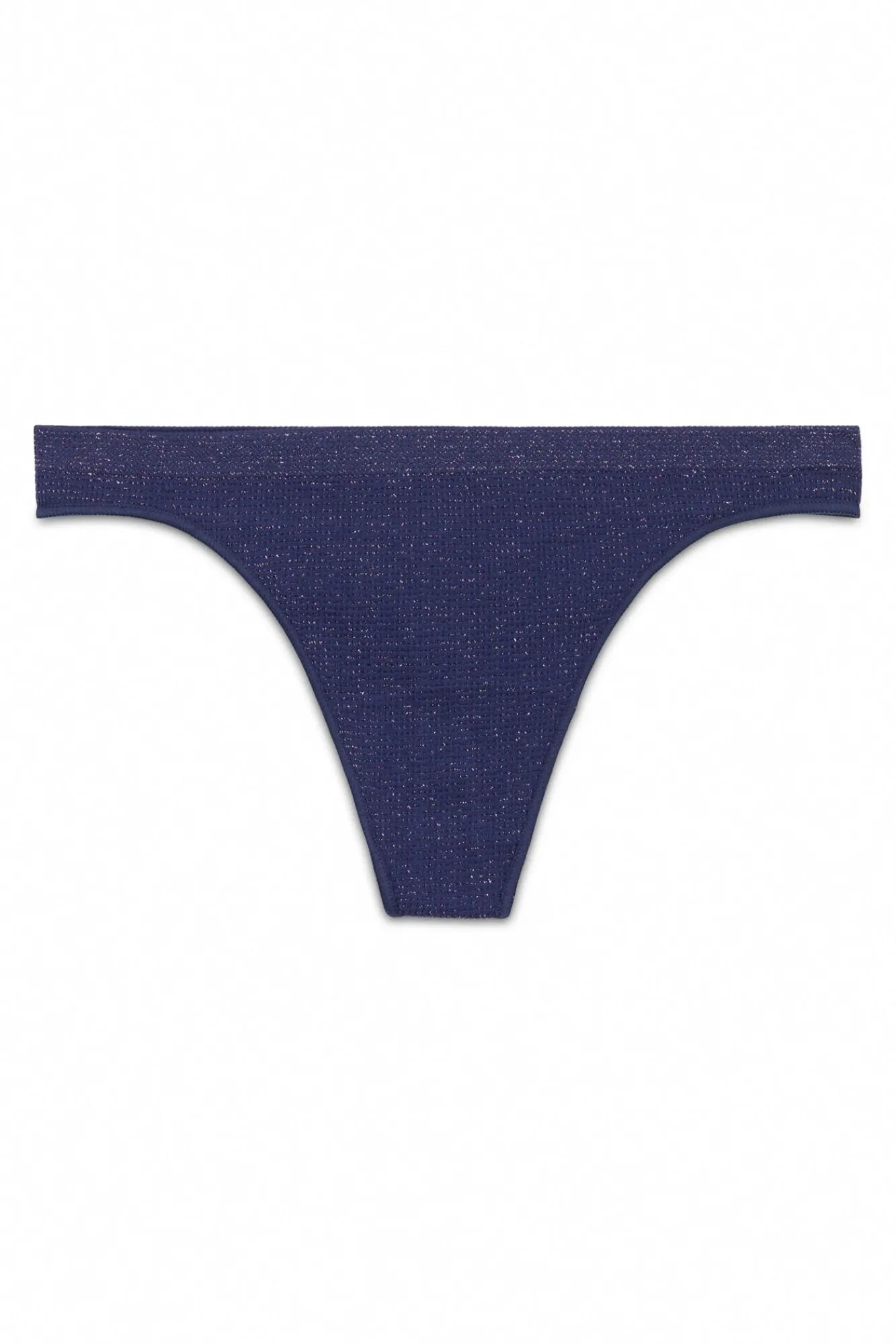 Women'secret Roupa Interior-Tanga sem costura lurex azul
