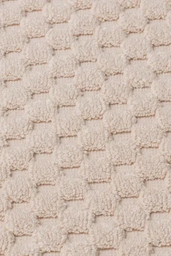 Textura Tapetes Para Casa De Banho-Tapete banho friso algodão bambu 50 x 70 cm. bege