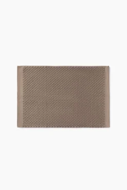 Textura Tapetes Para Casa De Banho-Tapete banho friso algodão bambu 50 x 70 cm. cinzento