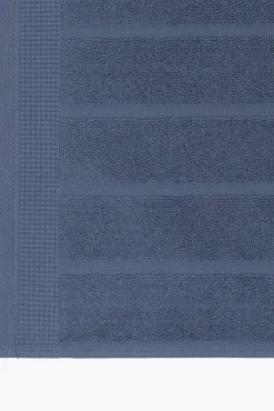 Textura Tapetes Para Casa De Banho-Tapete banho friso algodão egípcio 50 x 70 cm. azul