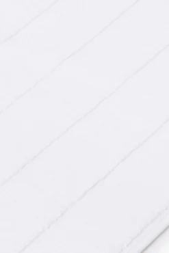 Textura Tapetes Para Casa De Banho-Tapete banho friso algodão egípcio 50 x 70 cm. branco