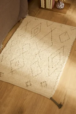 Calma House Tapetes Para Casa De Banho-Tapete de algodão flamejado Mayo cinzento