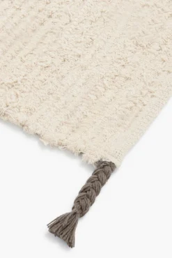 Calma House Tapetes Para Casa De Banho-Tapete de algodão flamejado Mayo cinzento