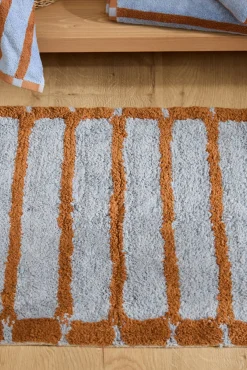 Calma House Tapetes Para Casa De Banho-Tapete de banho riscas Saturno azul