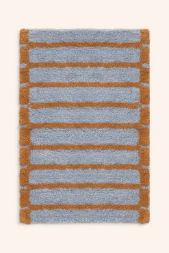 Calma House Tapetes Para Casa De Banho-Tapete de banho riscas Saturno azul